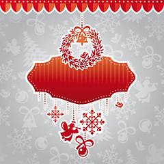 Image showing christmas vector frame