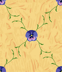 Image showing Abstract flower seamless pattern.