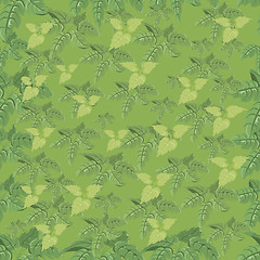 Image showing Vegetative seamless pattern.