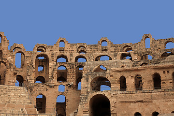 Image showing The amphitheater in El-Jem, Tunisia