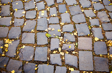 Image showing cobble-stones road