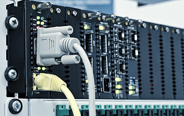 Image showing Gigabit technology center with slots for SFP