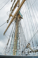 Image showing Masts and Sails