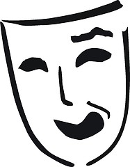 Image showing laughing theater mask 