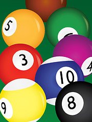 Image showing billiard balls 