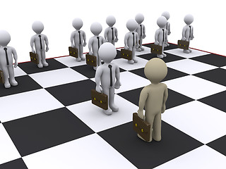 Image showing Business chess