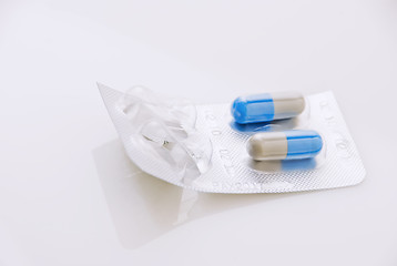 Image showing Blue Capsules