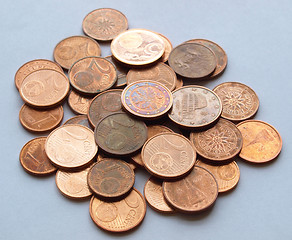 Image showing Euro coins