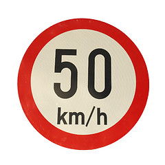 Image showing Speed limit sign