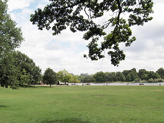 Image showing Serpentine lake, London