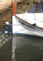 Image showing boat reflection