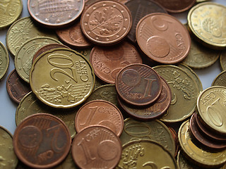 Image showing Euro coins