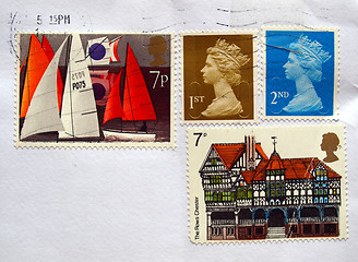 Image showing UK stamps