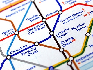 Image showing Tube map of London underground