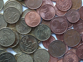 Image showing Euro coins