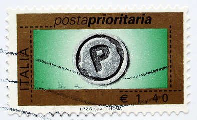 Image showing Italian stamp