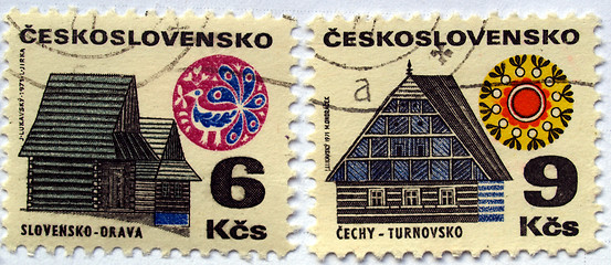 Image showing Czech stamps