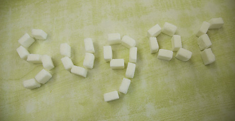 Image showing Cubes of sweetness