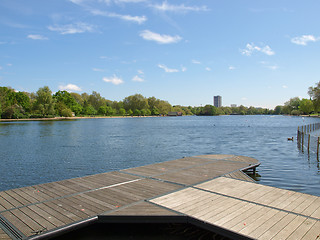 Image showing Serpentine lake, London