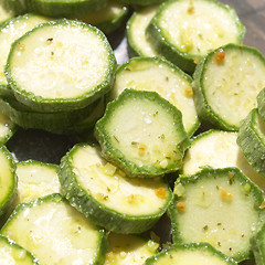 Image showing Courgettes zucchini