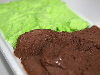 Image showing Mint chocolate ice cream