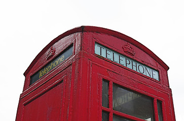 Image showing British telephone box