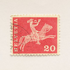 Image showing Swiss stamps