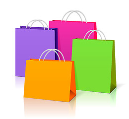 Image showing color paper bags