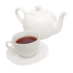 Image showing Teapot and Cup