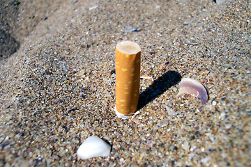 Image showing smoke in sand