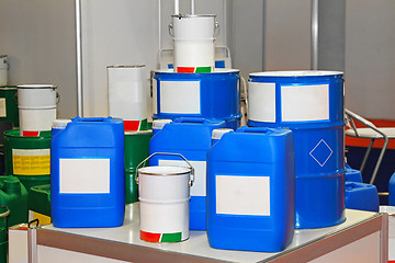 Image showing Chemical barrels