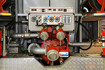 Image showing Fire engine pump