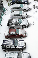 Image showing Snow parking