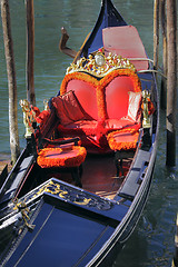 Image showing Gondolas in Italy