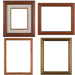 Image showing Four antique picture frames