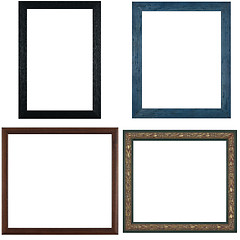 Image showing Four antique picture frames