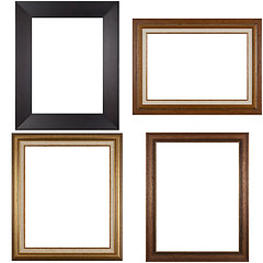 Image showing Four antique picture frames