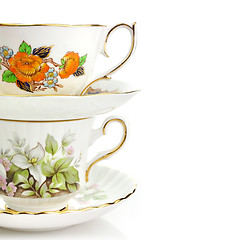 Image showing Vintage Coffee Or Tea Cups
