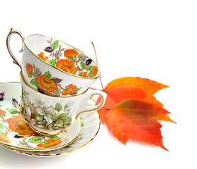 Image showing Vintage Coffee Or Tea Cups