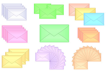 Image showing  envelope icons 