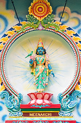 Image showing Meenakshi, a Hindu Goddess