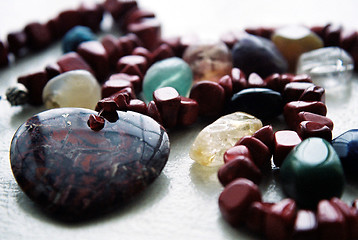 Image showing crystal heart necklaces