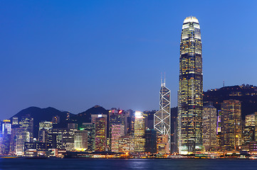 Image showing Hong Kong skyline at night