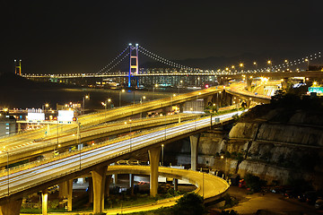 Image showing freeway and bridge