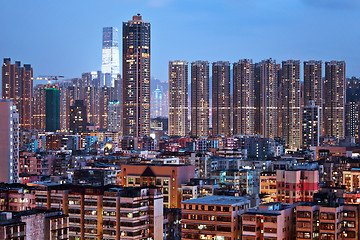 Image showing Hong Kong city downtown