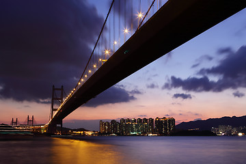 Image showing tsing ma bridge