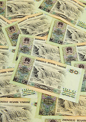 Image showing china fifty dollar banknote