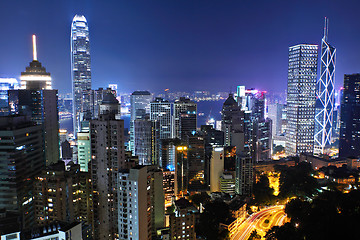 Image showing Hong Kong at night