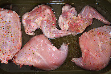 Image showing raw rabbit meat