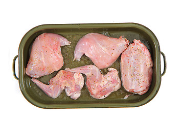 Image showing raw rabbit meat